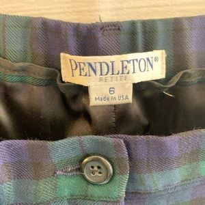 Pendleton Tartan Plaid Wool Slacks/Trousers